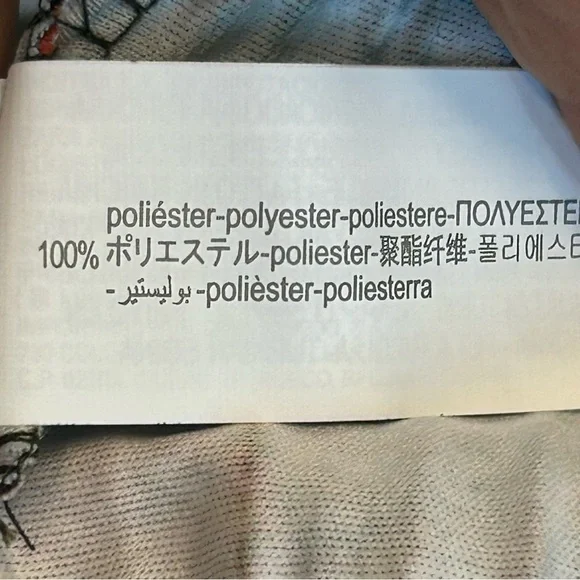 Zara multicolored abstract print pleated kimono sleeve wrap blouse top M NWOT - Picture 15 of 16